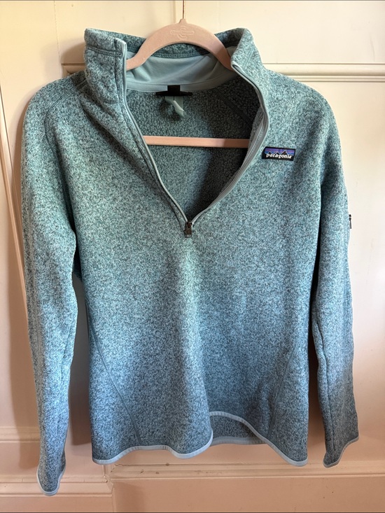 Patagonia Jackets & Blazers - Patagonia Zip-Front Fleece Pullover - Seafoam Green